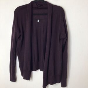 COS sweater cardigan women small purple wool